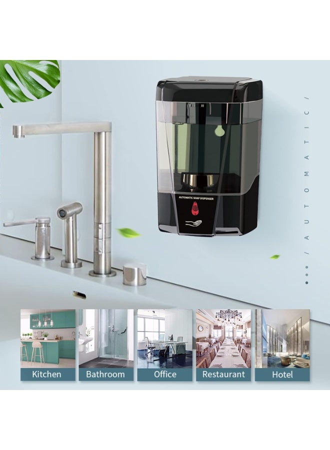 فلوريت موزع صابون سائل أوتوماتيكي من فلوريت سعة 680 مل أسود - Image 2